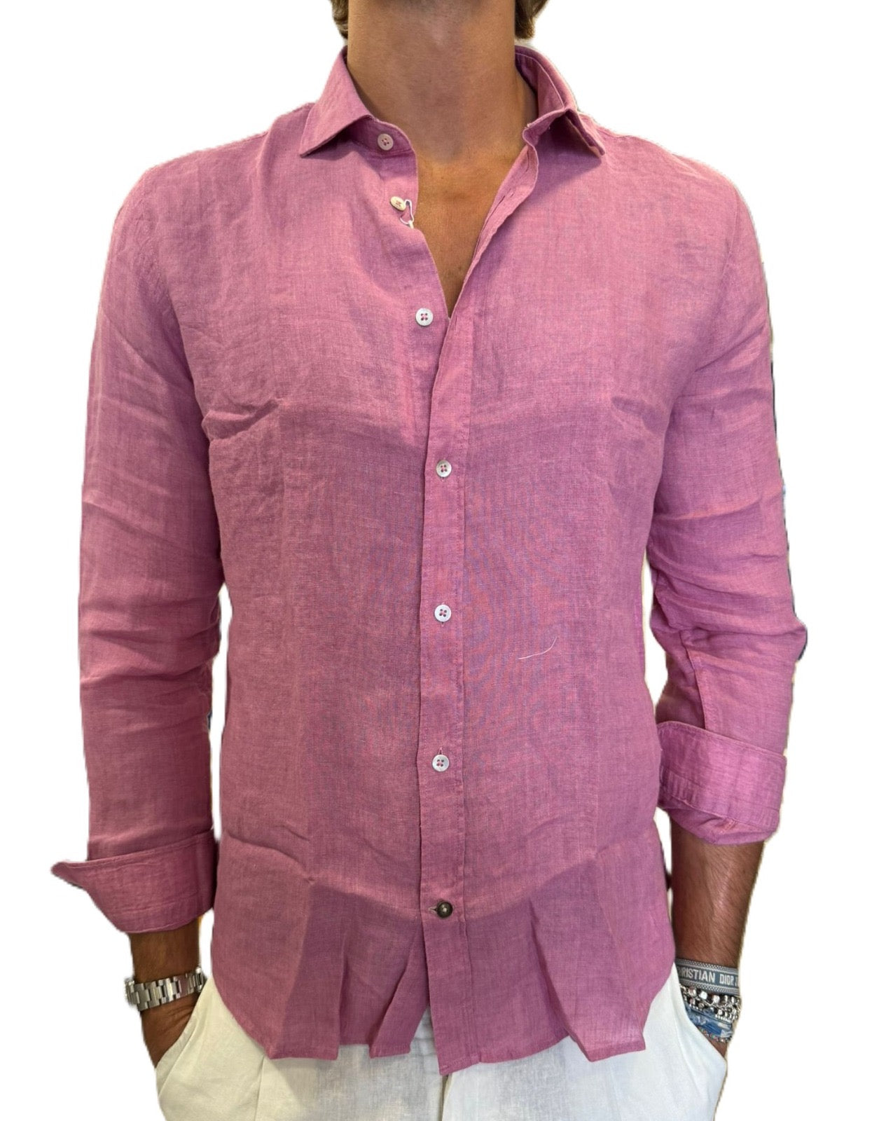 Camicia puro lino Alley Docks