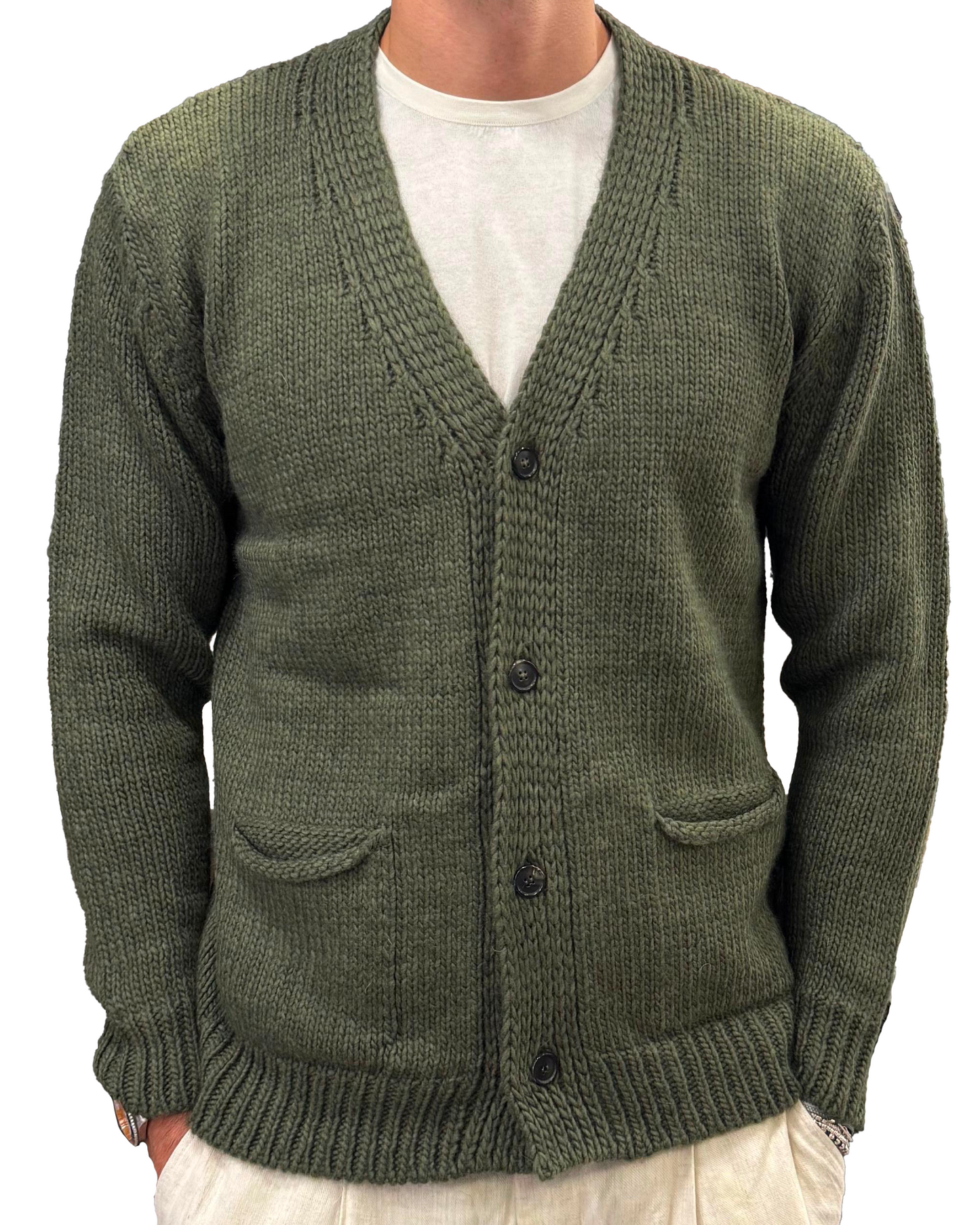 Cardigan misto lana