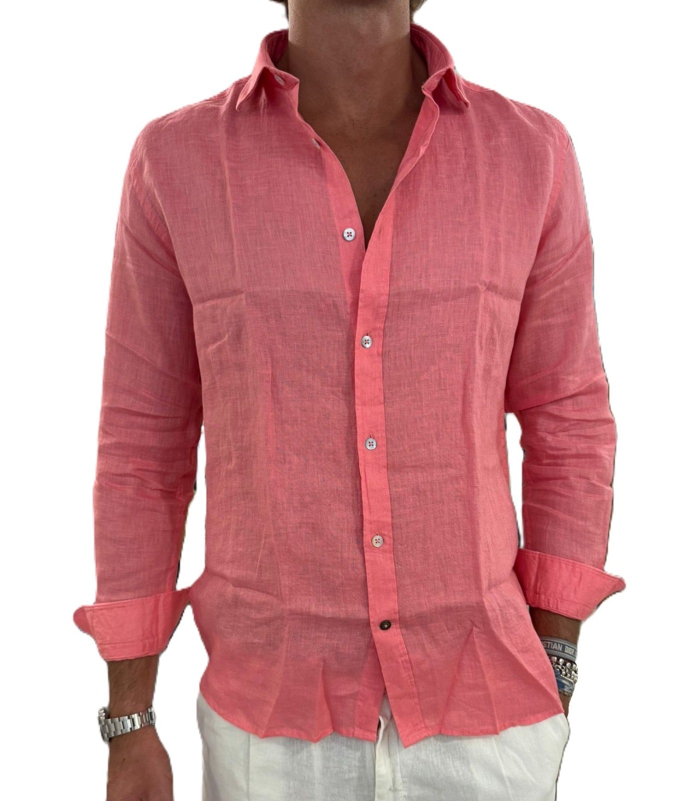 Camicia puro lino Alley Docks
