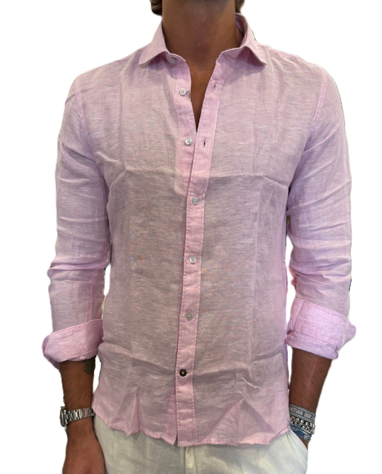 Camicia puro lino Alley Docks