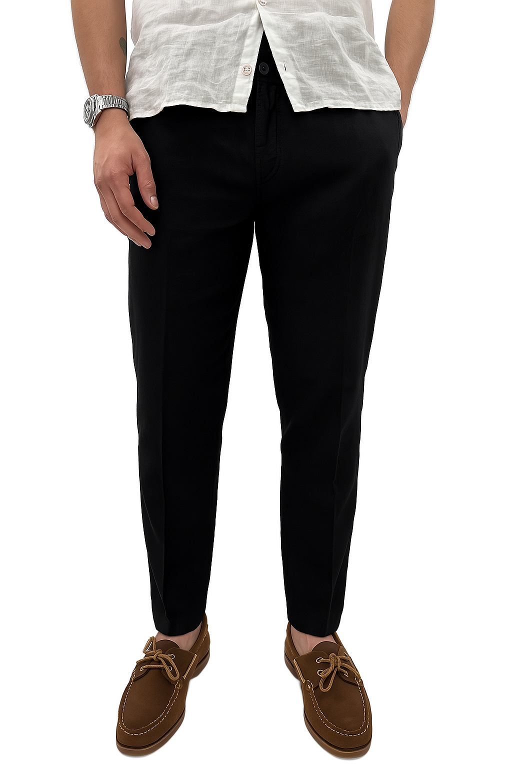 Pantaloni Squad puro lino