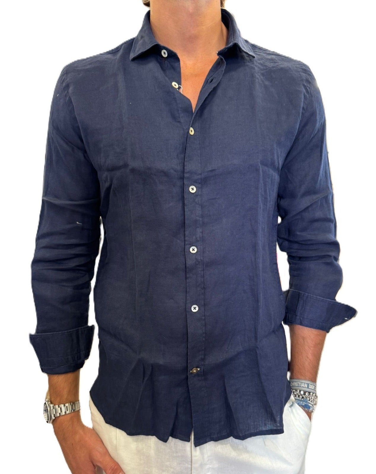Camicia puro lino Alley Docks