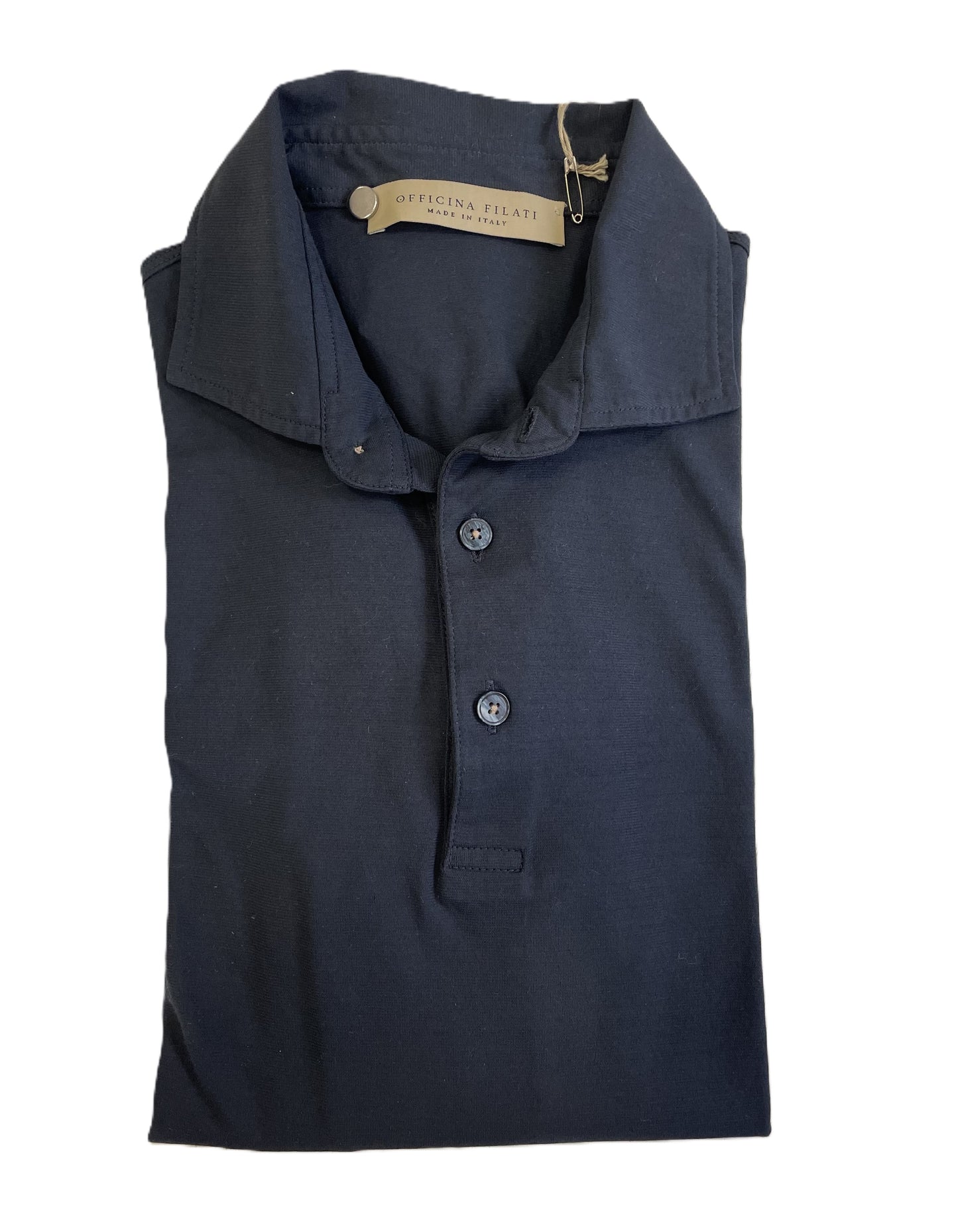 Polo camicia in crepe di cotone
