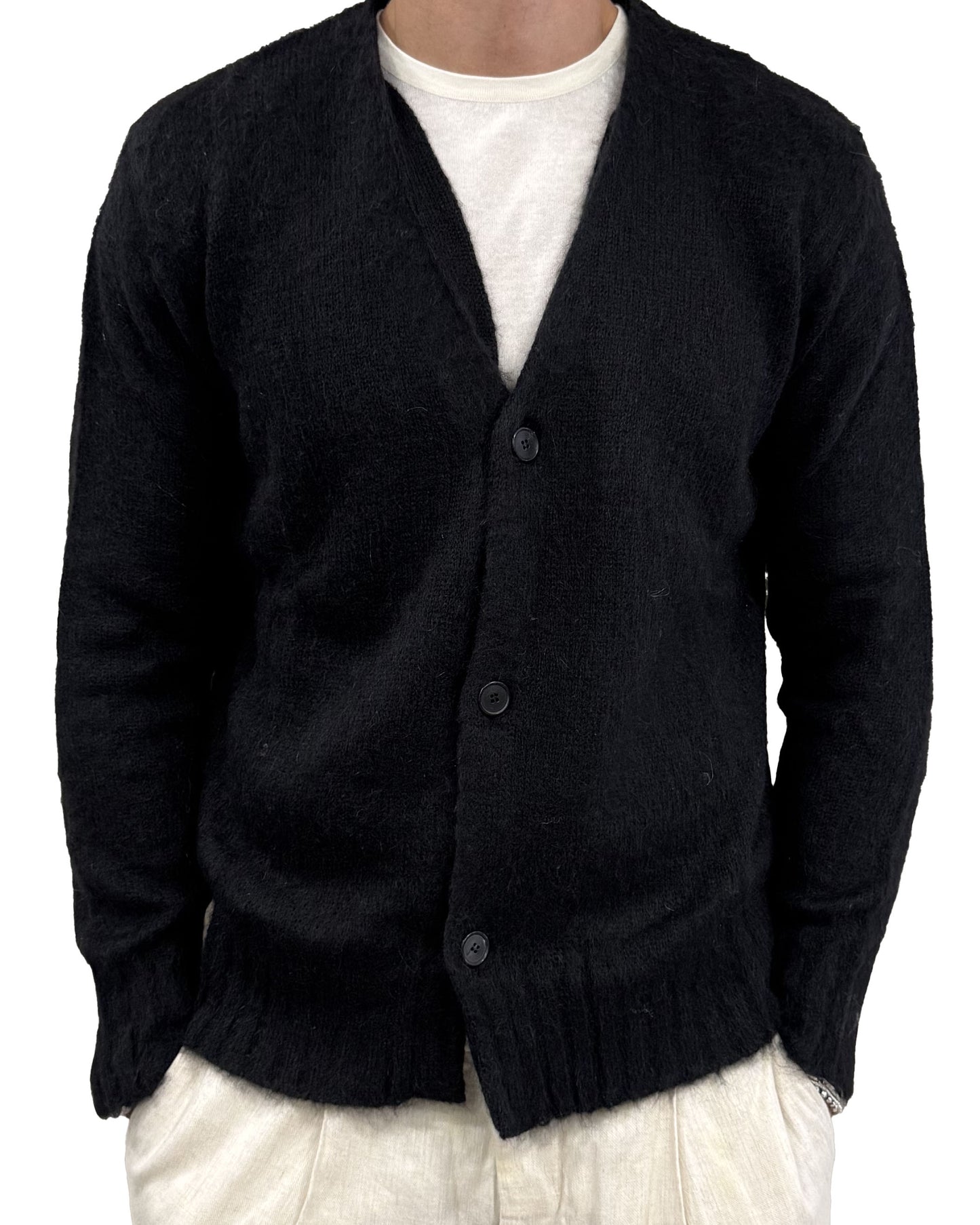 Cardigan misto lana mohair