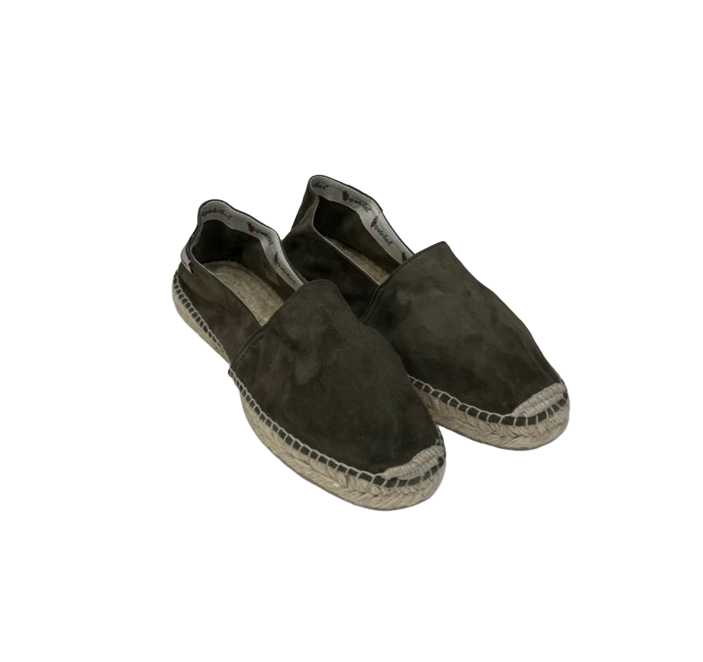 Espadrilles scamosciata in pelle