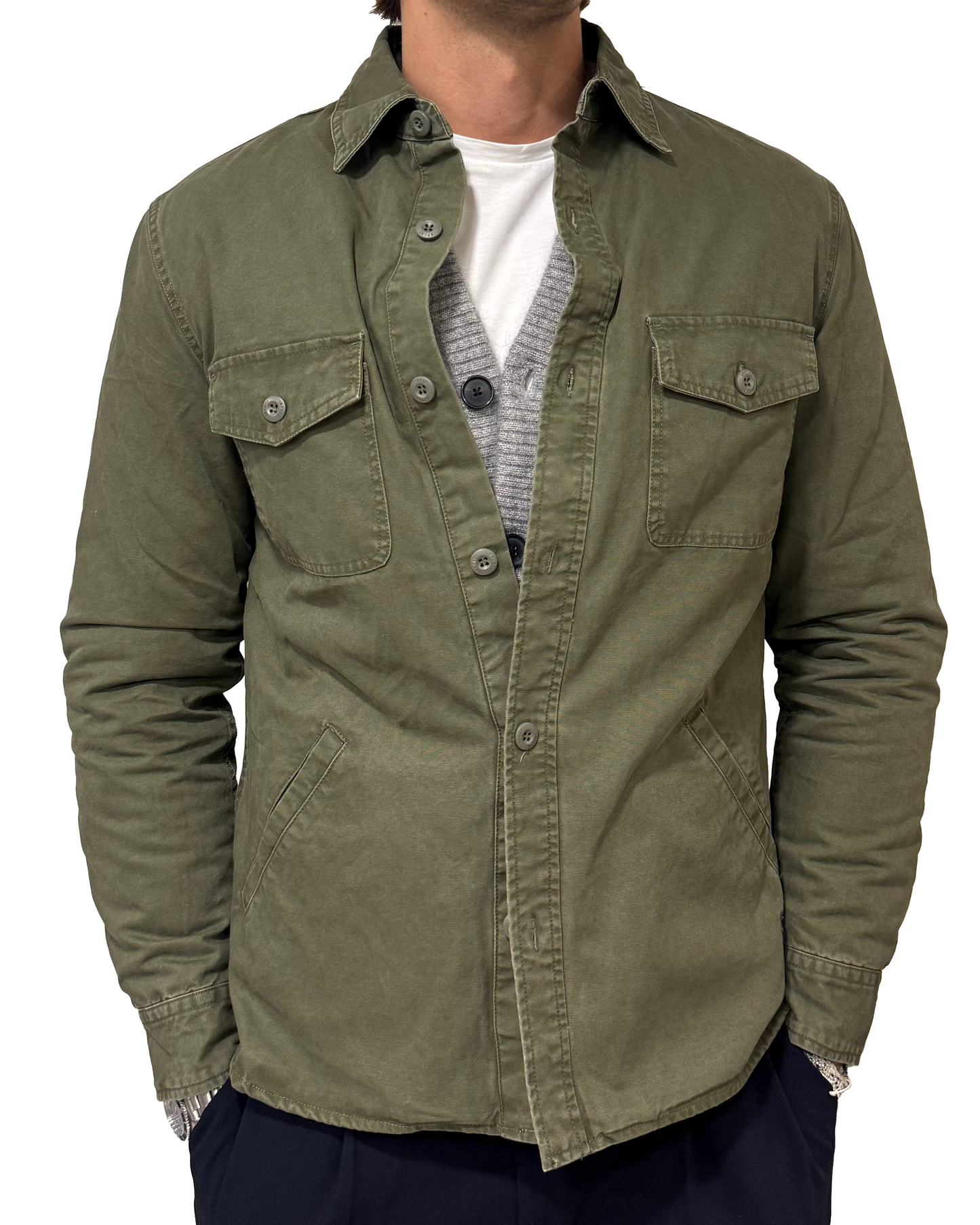 Giacca camicia imbottita sfoderabile