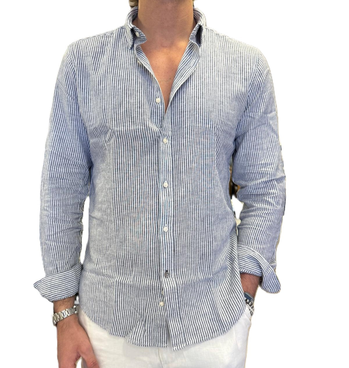 Camicia lino e cotone Consenso