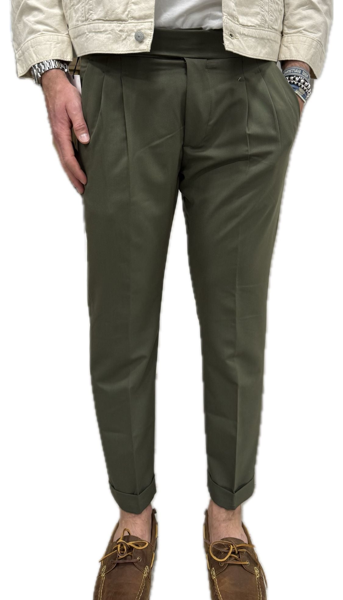 Pantaloni vita alta sartoriale