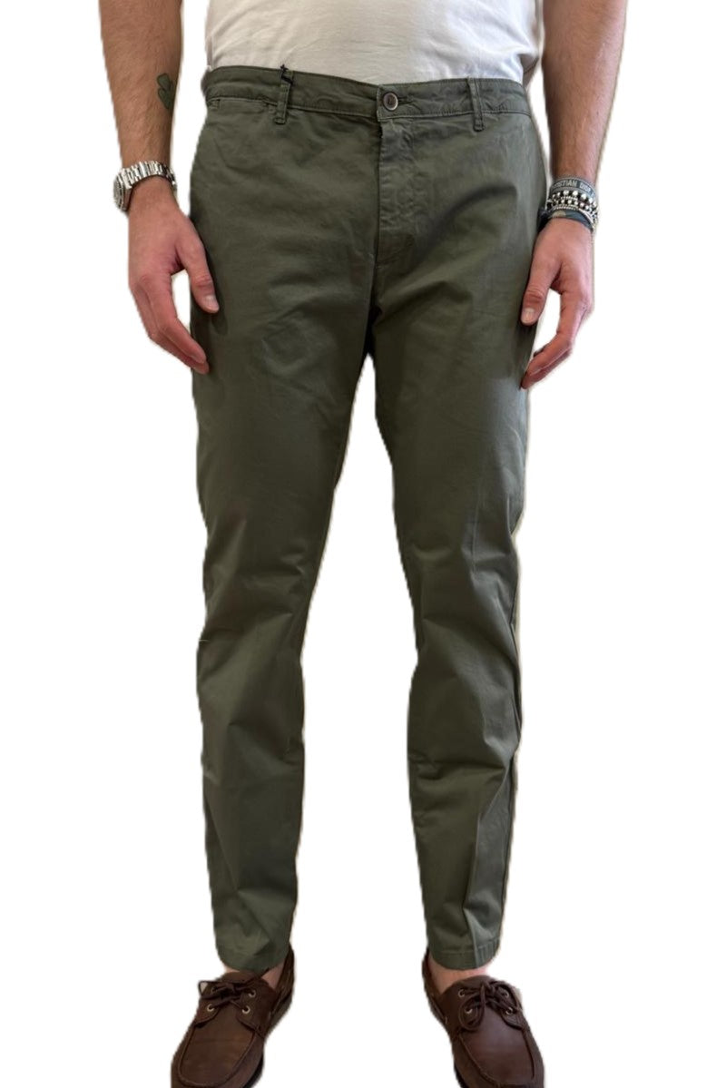 Pantalone slim in cotone