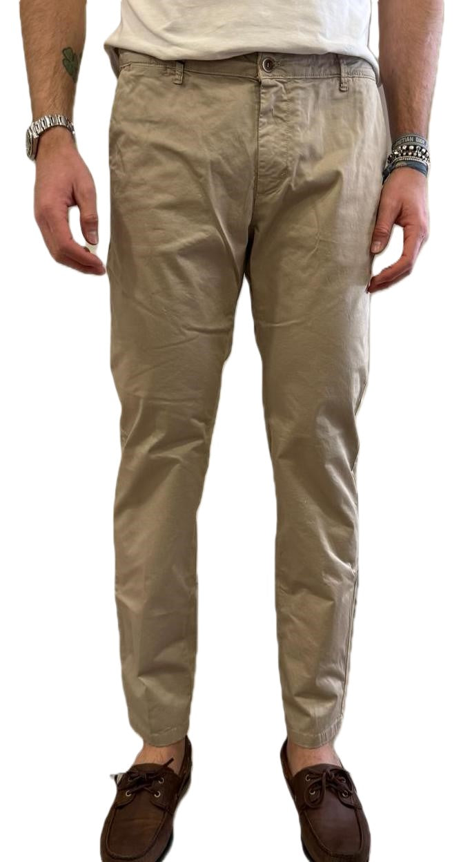 Pantalone slim in cotone