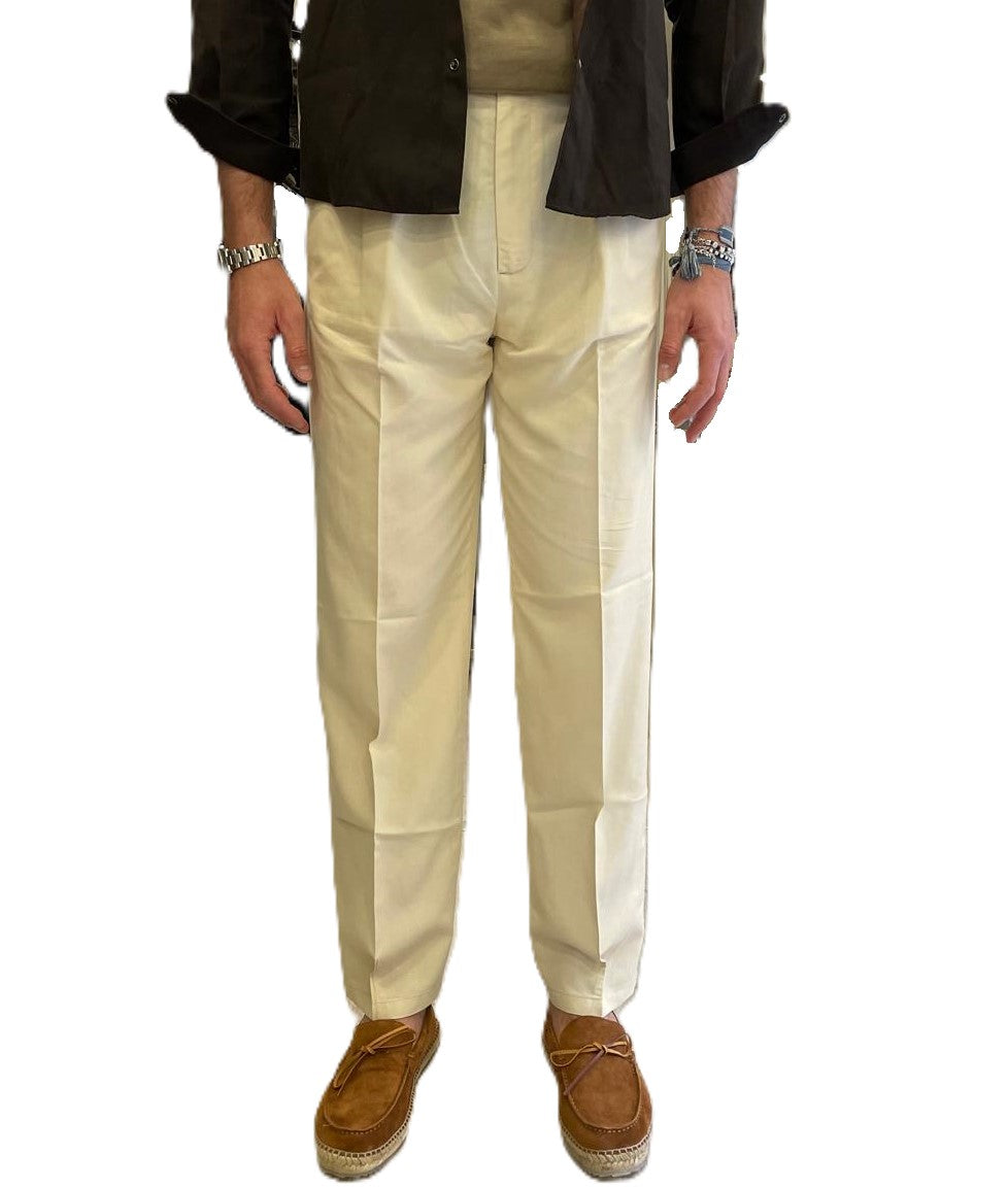 Pantalone lino e viscosa bernese