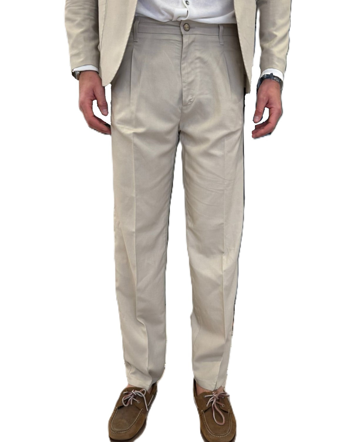 Pantalone lino e viscosa bernese