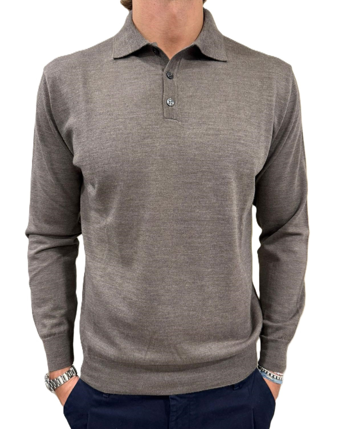 Polo in pura lana merinos