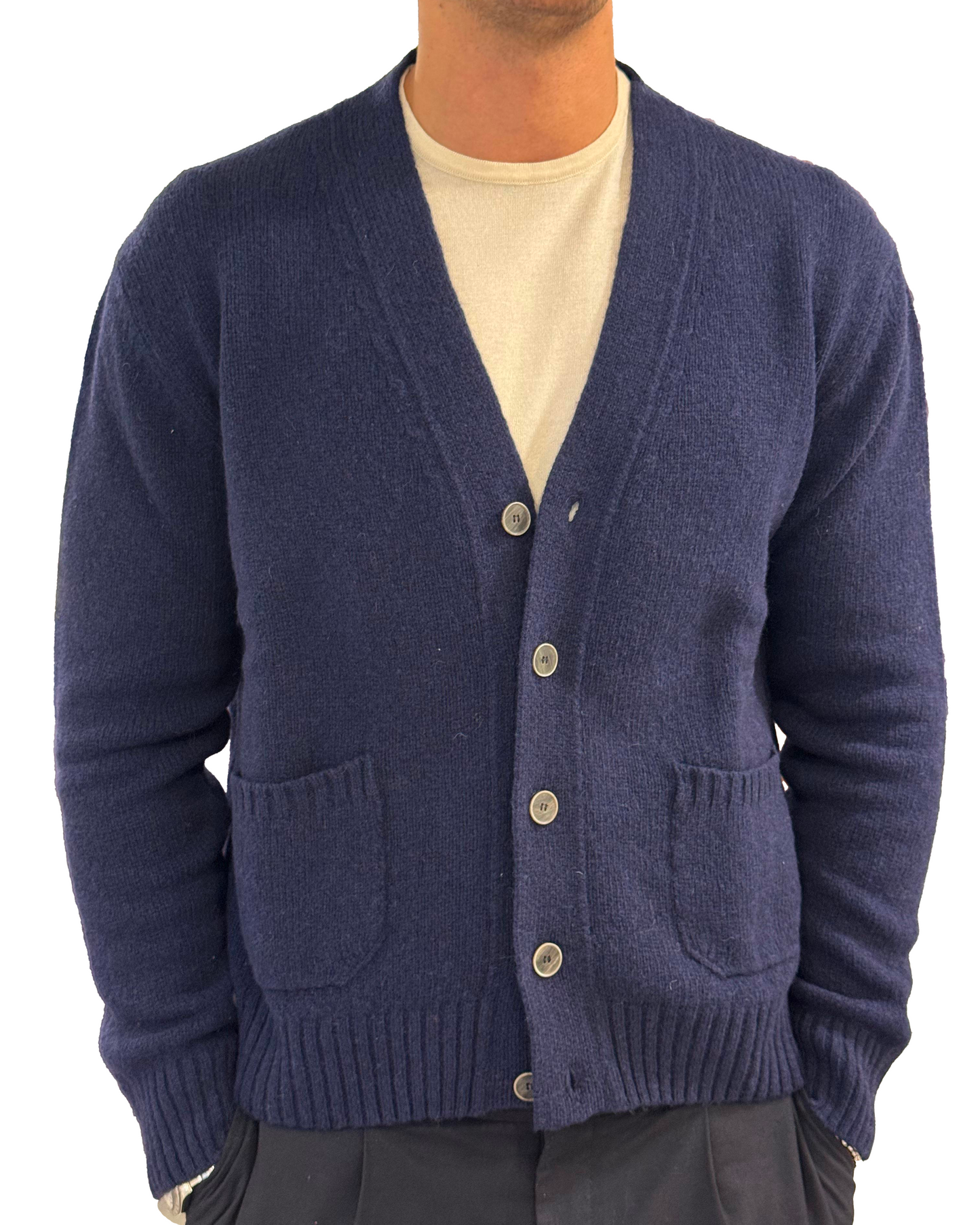 Cardigan in pura lana vergine