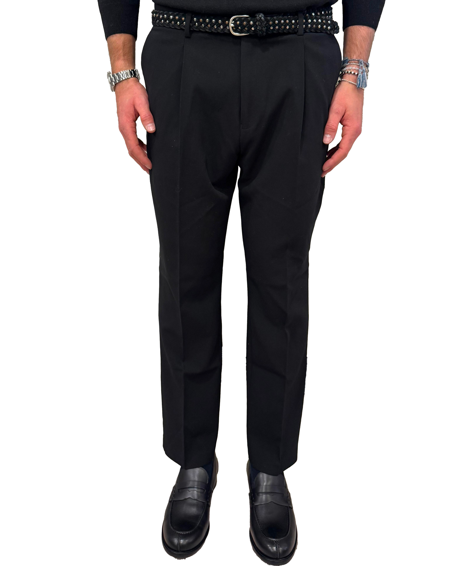 Pantalone in lana tecnica con pence Alley Docks