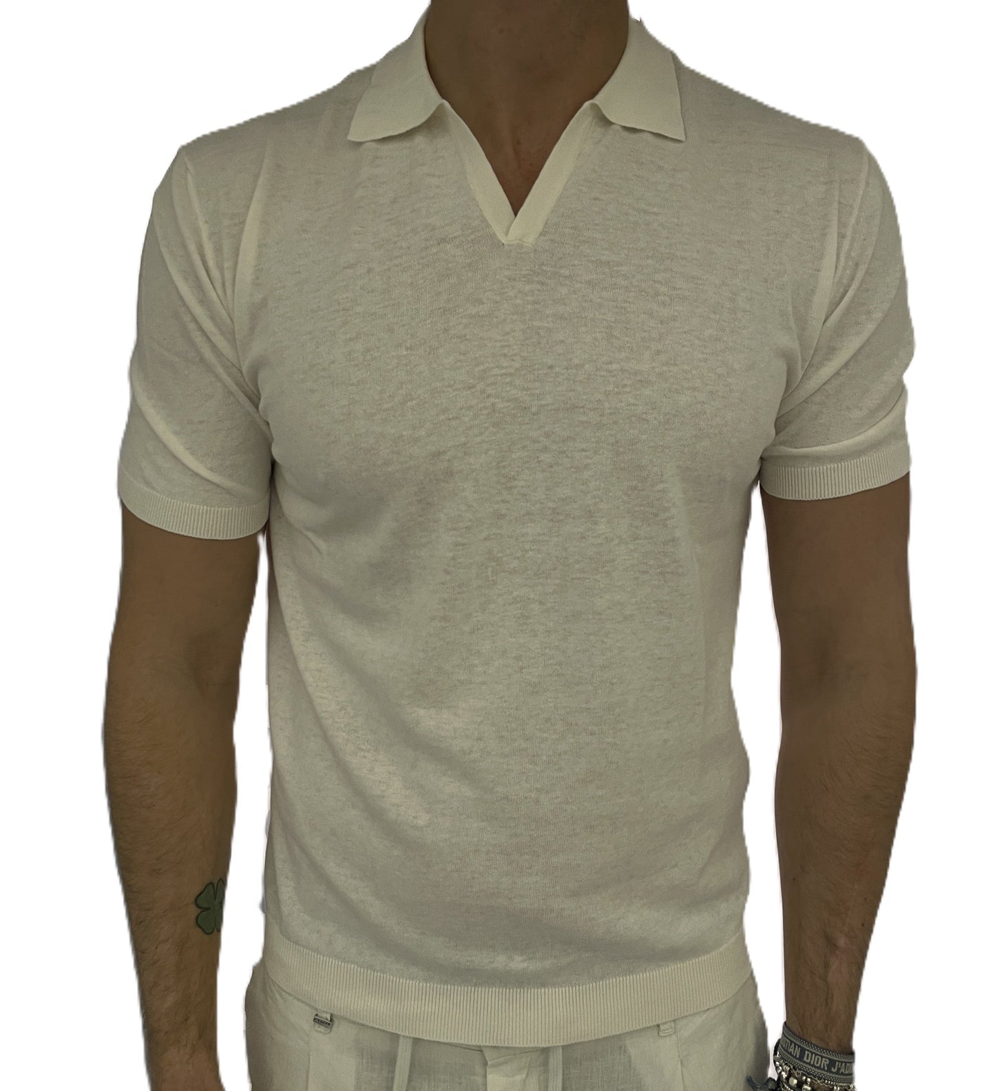 polo lino e cotone collo derby homeward