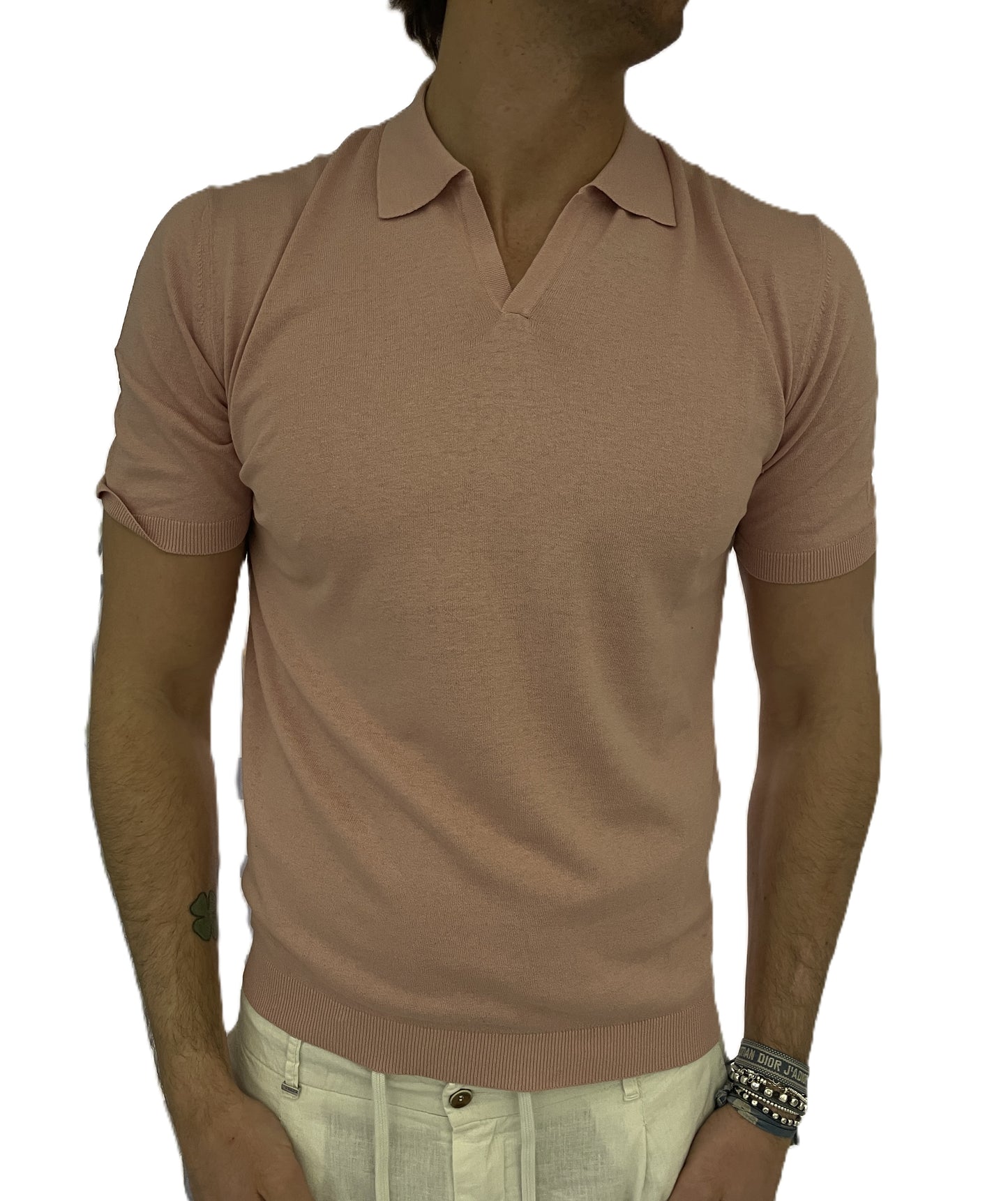 polo lino e cotone collo derby homeward