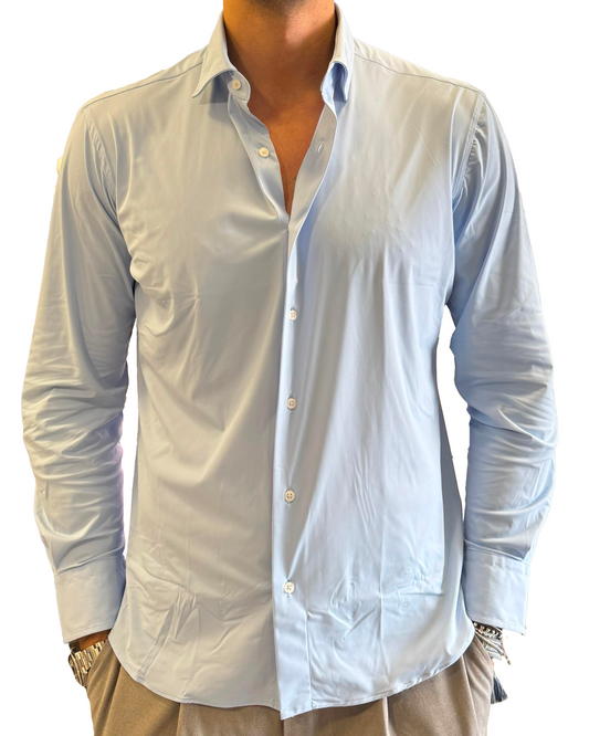 Camicia in tessuto tecnico no stiro Montedoglio