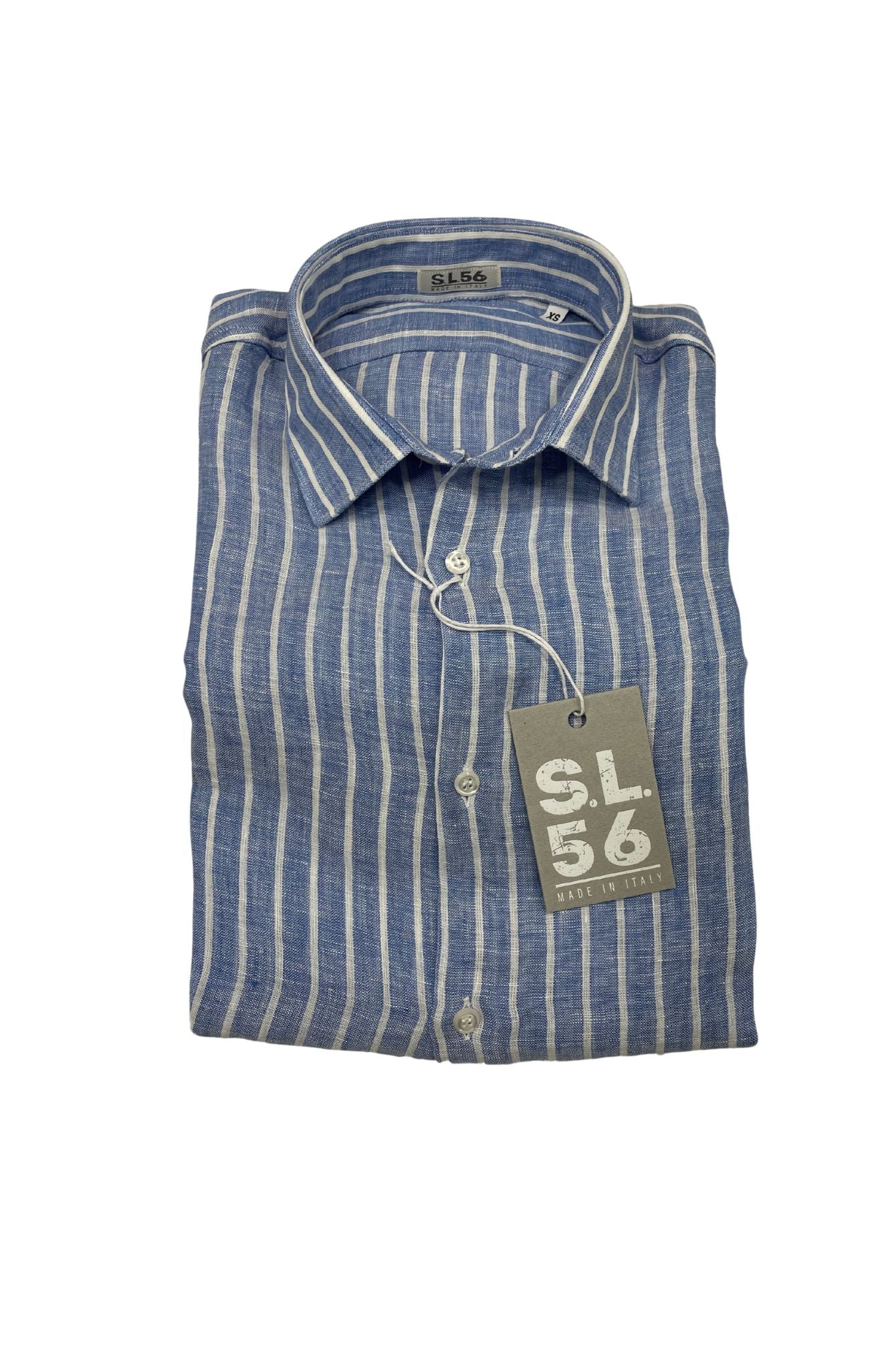 Camicie puro lino righe S.L. 56 made in italy