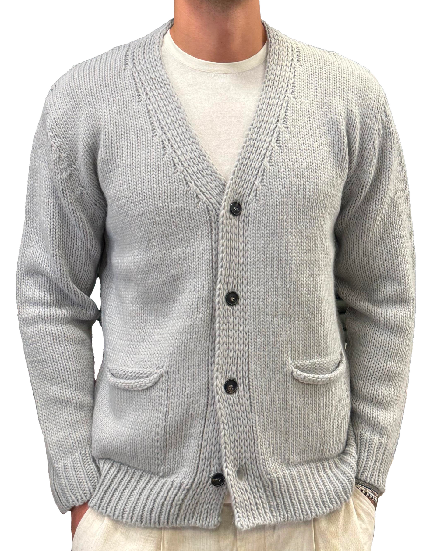Cardigan misto lana