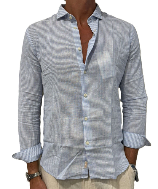 Camicia Lino e cotone Impure a righe