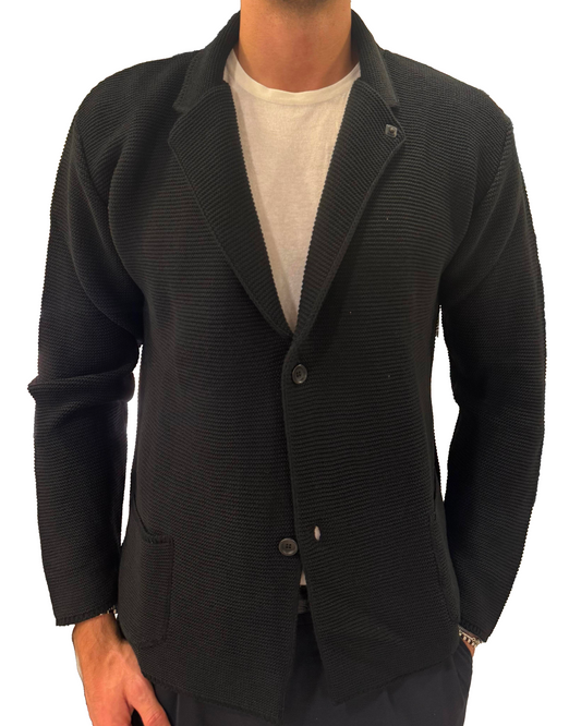 Blazer in maglia monopetto