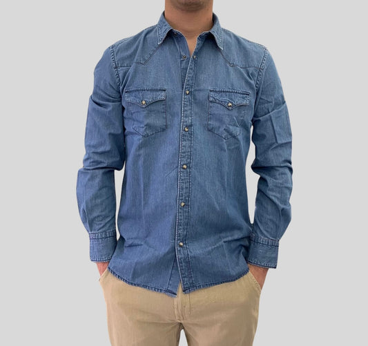 Camicia denim texana