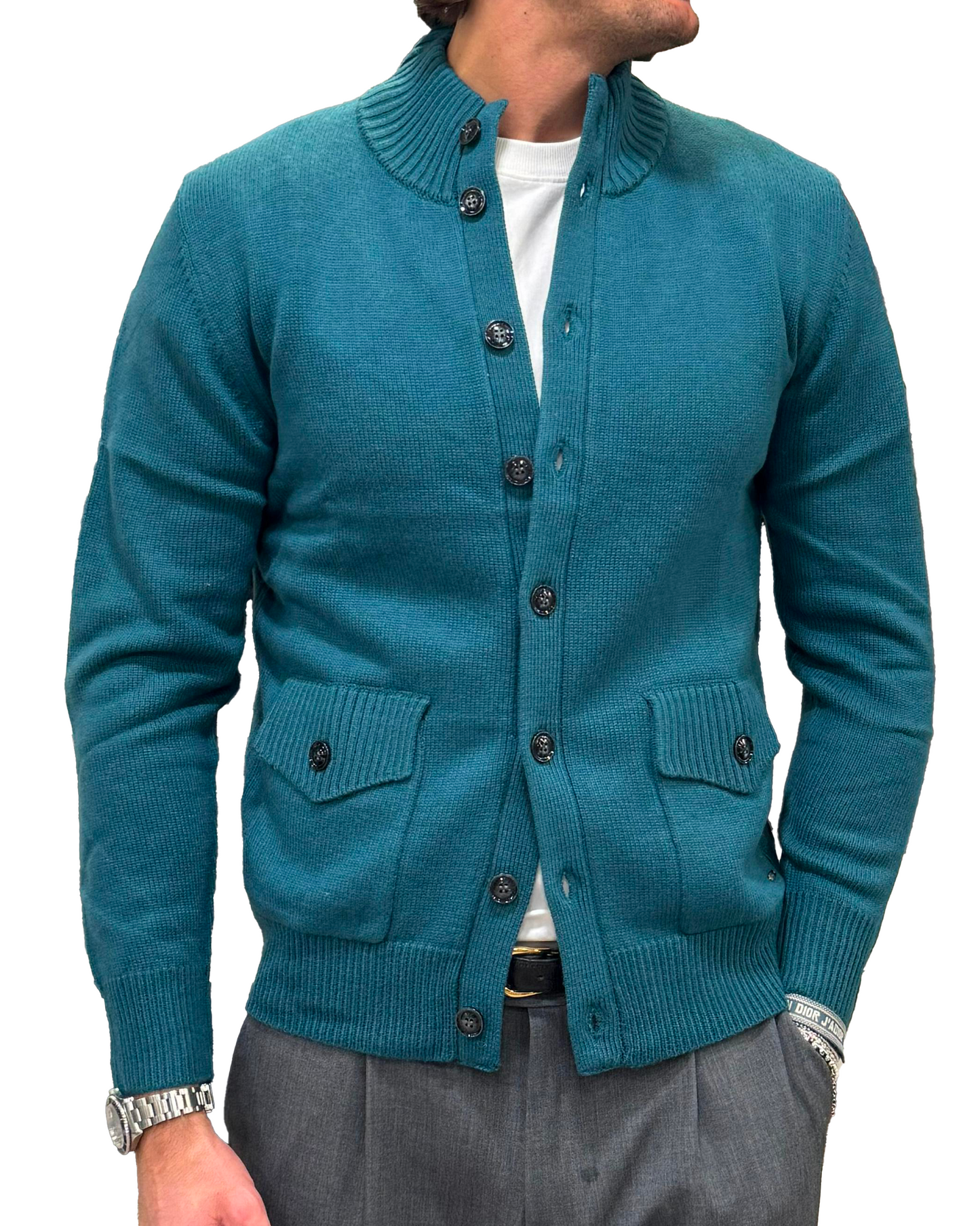 Cardigan misto lana