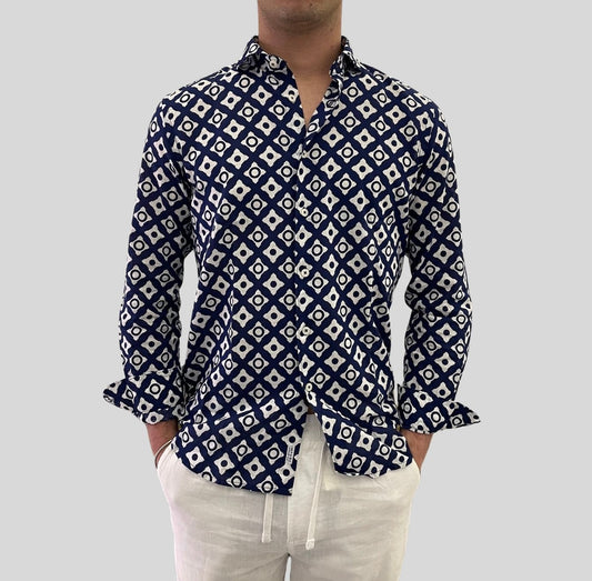 Camicia lino e cotone