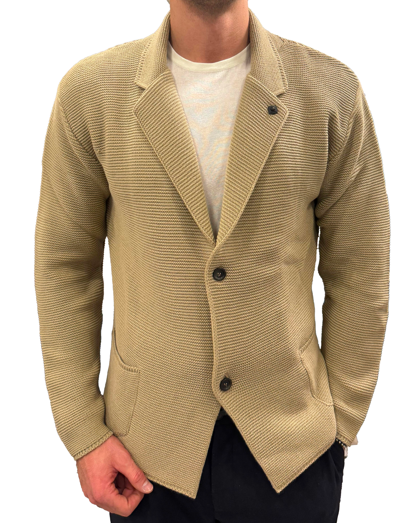 Blazer in maglia monopetto