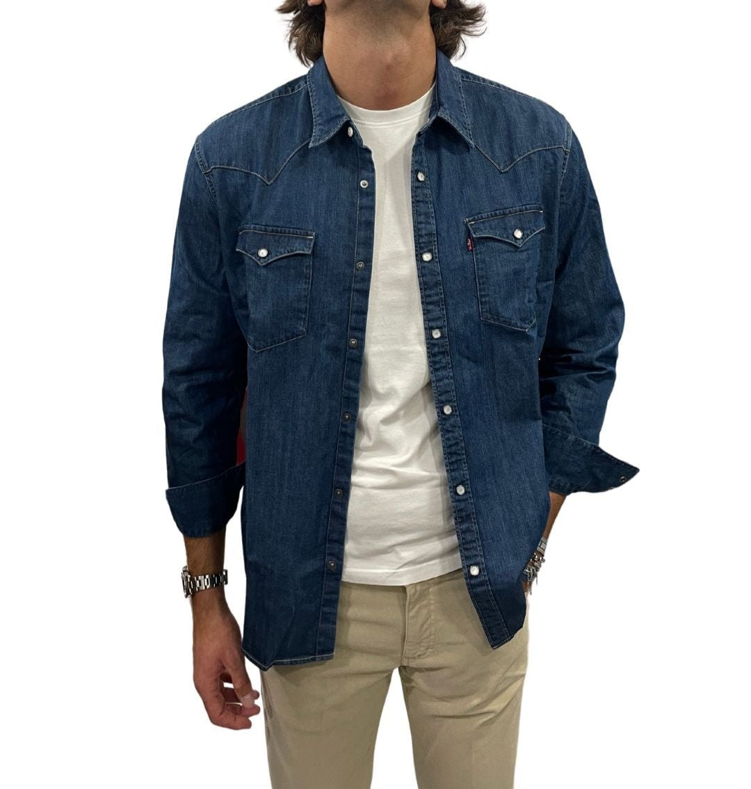 Levi's camicia denim scuro