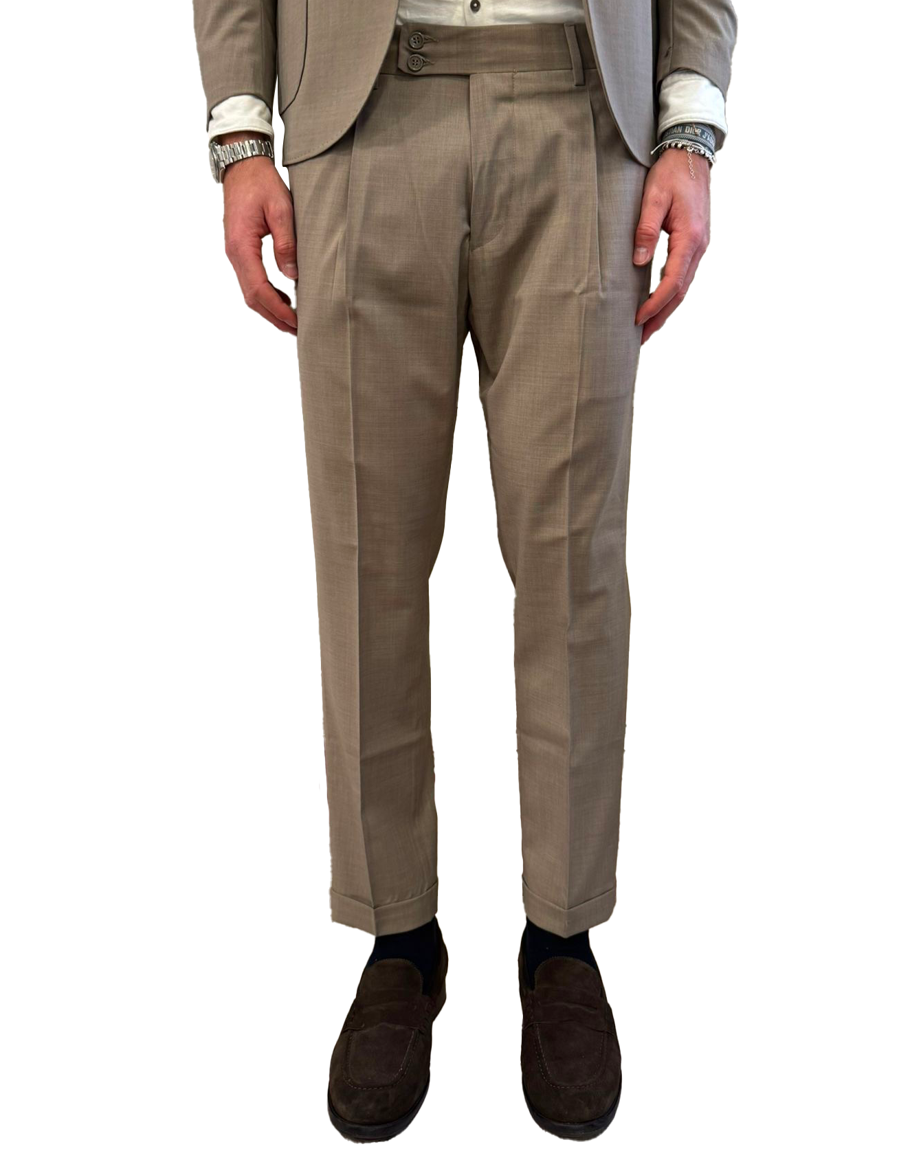 Pantalone in fresco di lana Paul Miranda