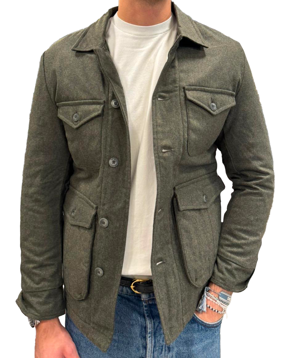 Field jacket in lana