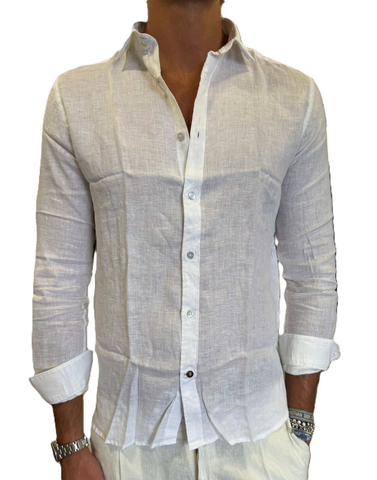Camicia puro lino Alley Docks
