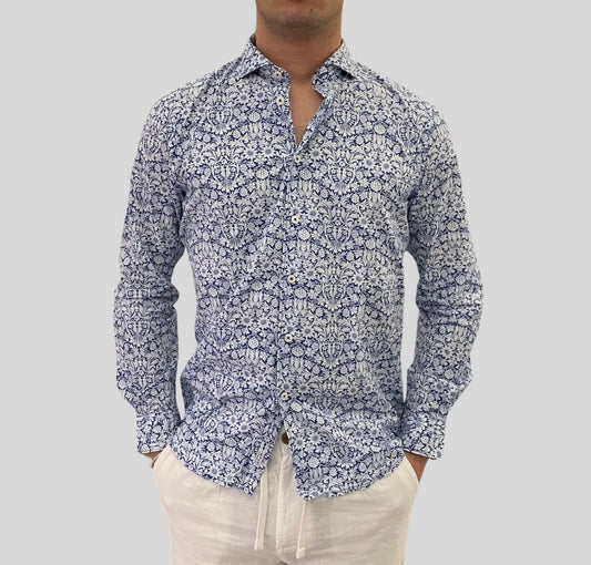 Camicia lino e cotone