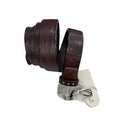 Smooth leather belt