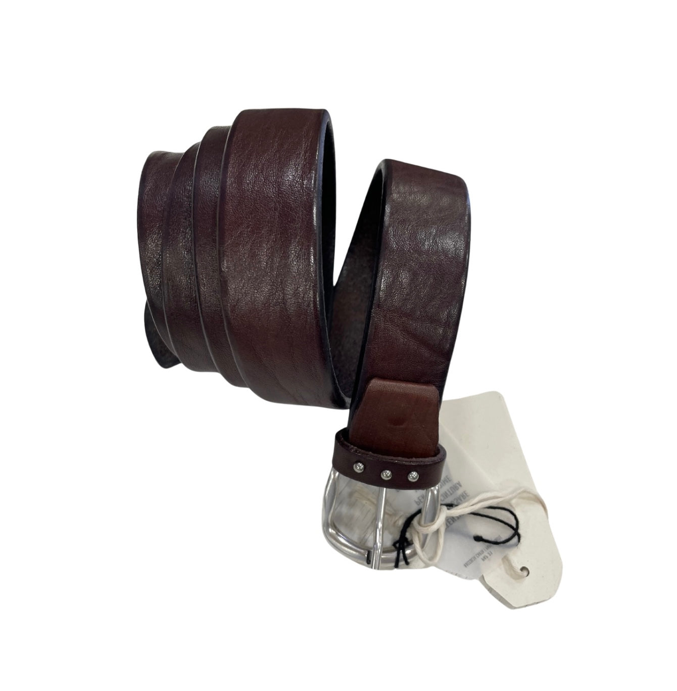 Smooth leather belt