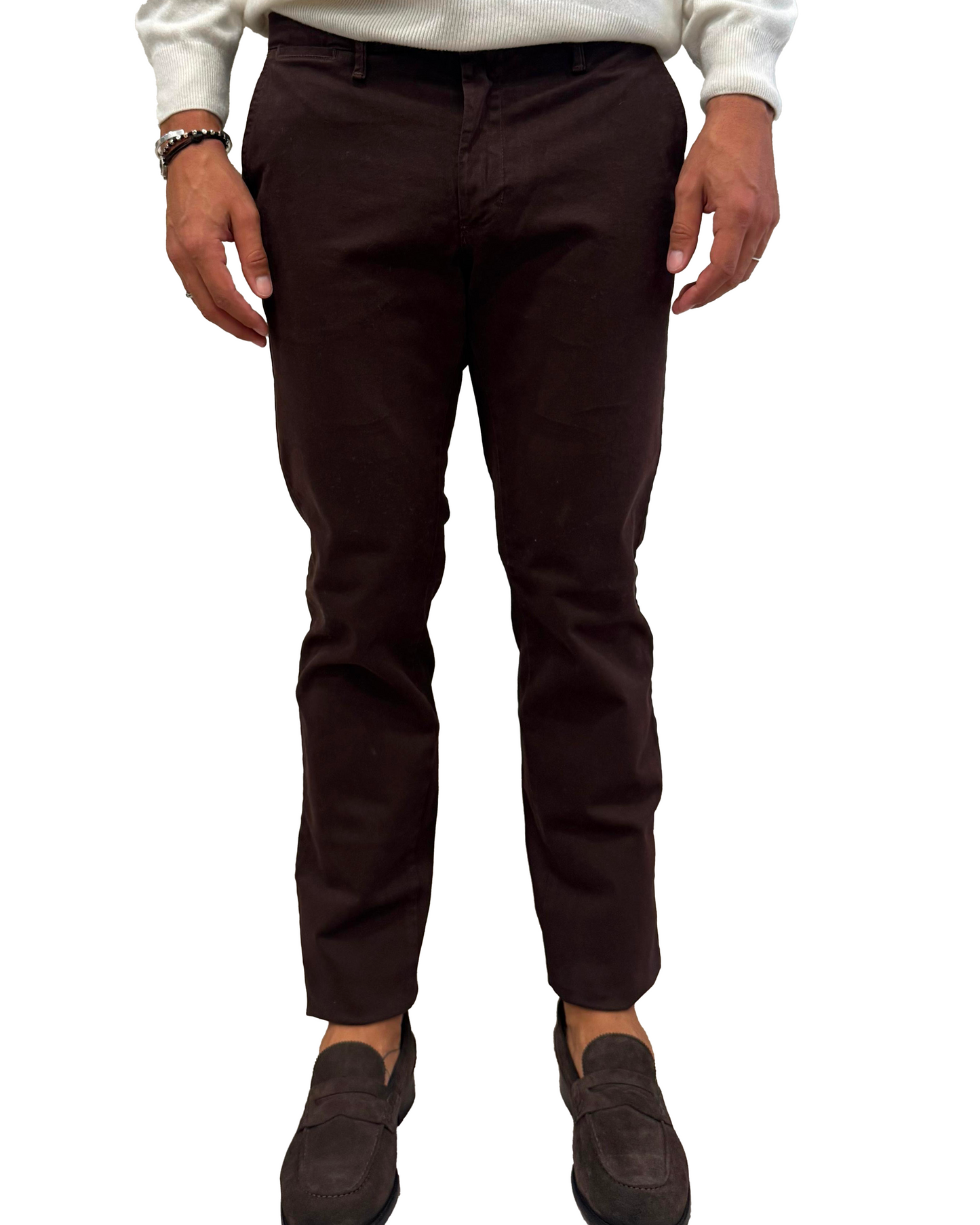 Pantalone slim in cotone