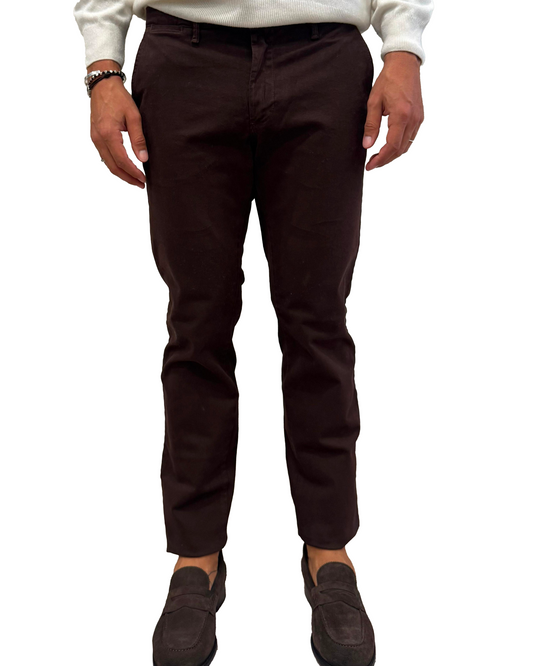 Pantalone slim in cotone