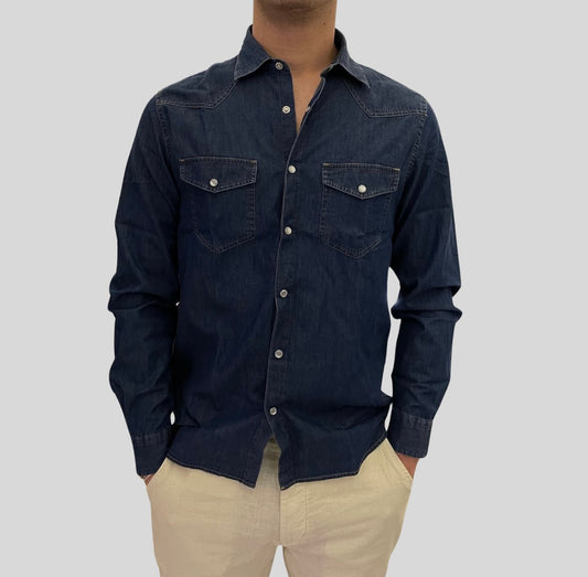 Camicia denim texana