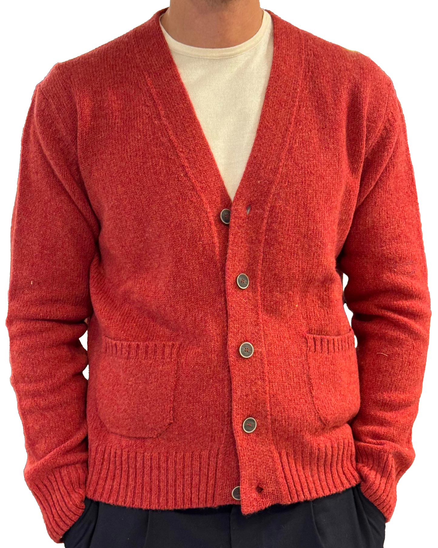 Cardigan in pura lana vergine