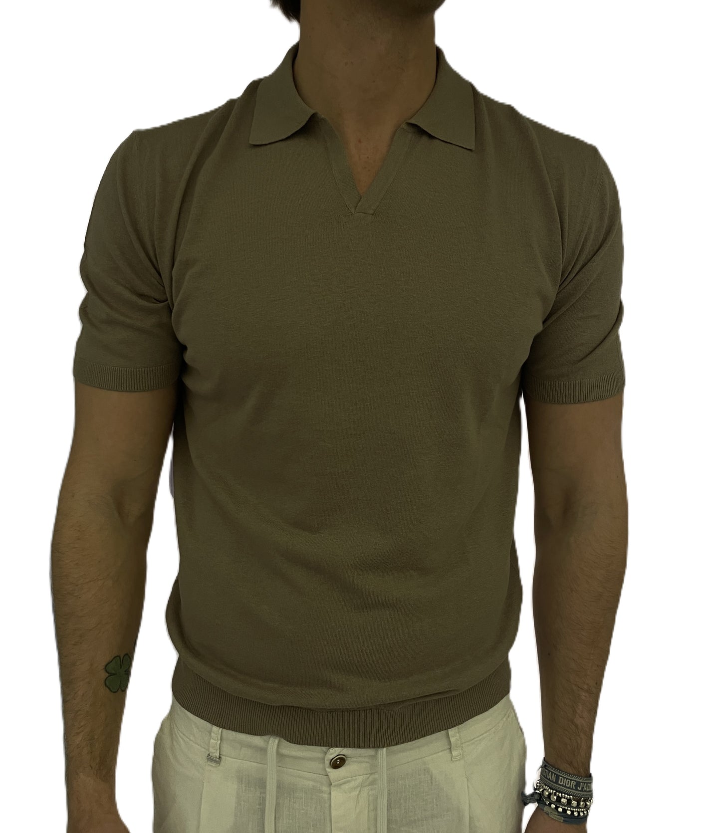 polo lino e cotone collo derby homeward