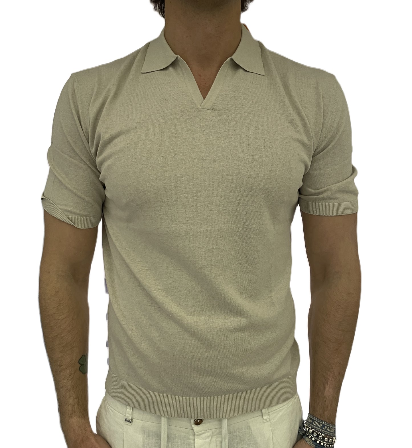polo lino e cotone collo derby homeward