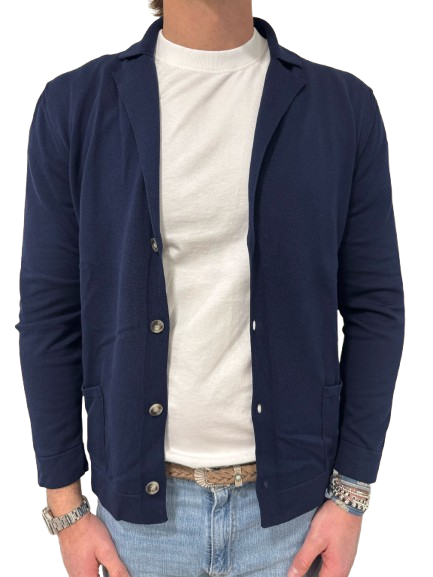 Giacca in maglia puro cotone