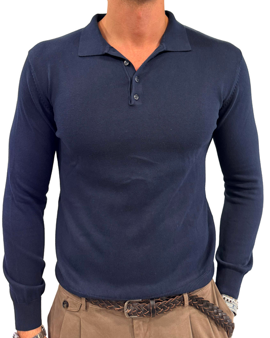 Polo cotone e cashmere