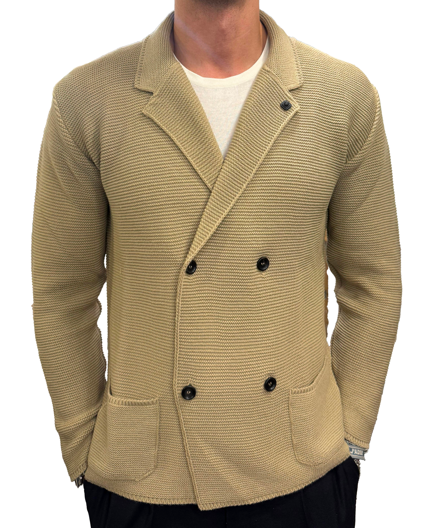 Blazer in maglia doppiopetto
