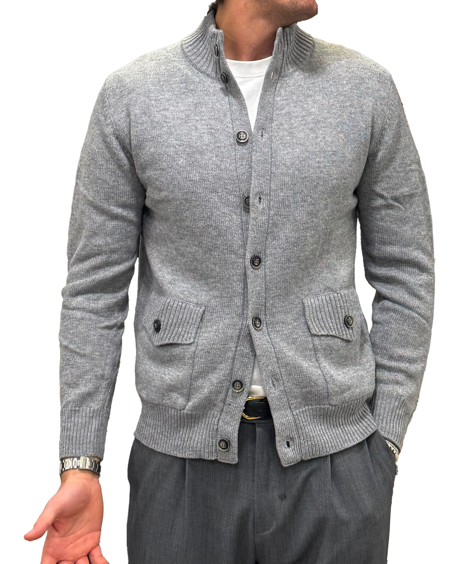 Cardigan misto lana