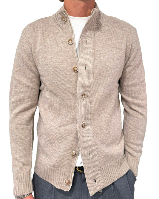 Cardigan misto lana
