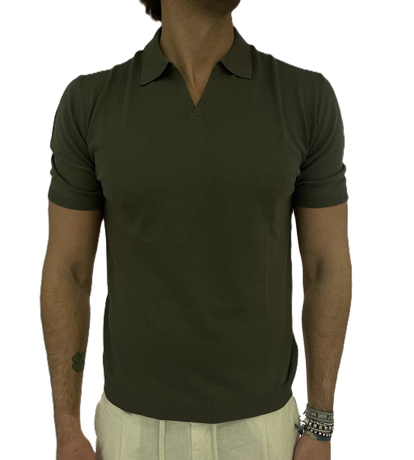 polo lino e cotone collo derby homeward