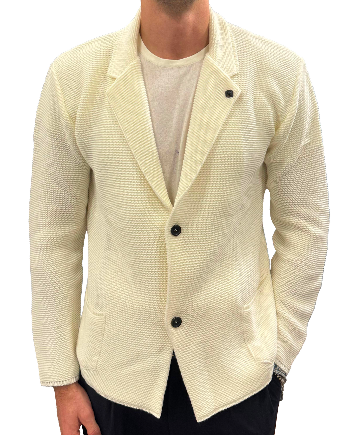 Blazer in maglia monopetto
